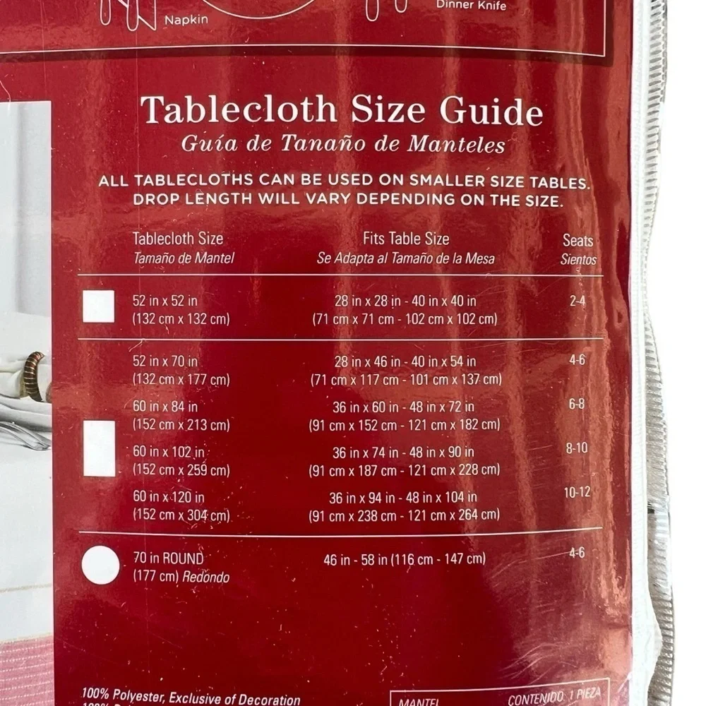 Winter Wonderland Rockland Plaid Holiday Table Cloth Oblong 60” x 120” NIP BB&B